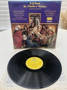 J.S.BACH St.MATTHEW PASSION Deutsche Grammaphon 2538 126 1961 VINYL LP RECORD EX - Picture 1 of 6