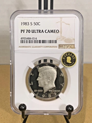 1983-S Kennedy Half Dollar NGC PF70UCAM Everest #4955484-014 Cover