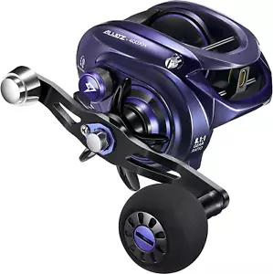Alijoz 400 Baitcaster Fishing Reel, 38Lbs Max Drag Aluminum Alloy Frame Baitcast - Picture 1 of 7