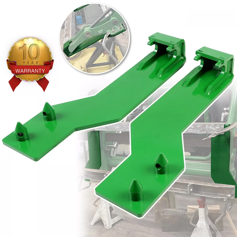 Tractor Loader Quick Tach Weld On Mounting Brackets For John Deere Powder Coated - Image 1 of 4