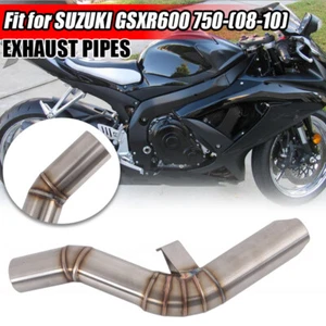 Modified for Suzuki GSXR 750 600 2008-2010 Exhaust Mid Link Pipe Connect Tube - Picture 1 of 11
