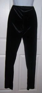 Wet Seal  Women's Black Velvet Leggings Sexy Small  Pants New    - Picture 1 of 6