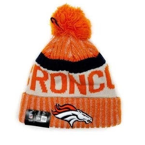 New Era Denver Broncos Knit Winter Hat Beanie Mens Womens NFL Football Orange - Picture 1 of 8