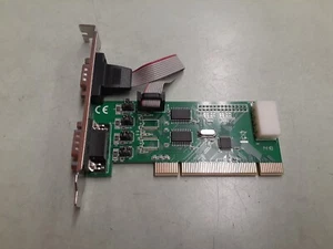 SYBA 2 Port DB9 RS-232 Serial PCI Controller Card SD-PCI15039 - Picture 1 of 4