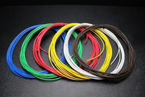 KIT DE CABLES DE REMOLQUE DE 6 VÍAS CALIBRE 16 50 FT LUZ EA FRENO POTENCIA TIERRA BATERÍA AWG - Imagen 1 de 8