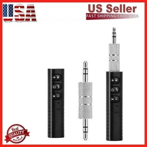 New Wireless Bluetooth Receiver 3.5mm AUX Stereo Music Hands Free Car Adapter - Picture 1 of 15