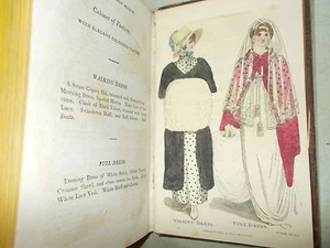 Ladies Monthly Museum Polite Repository of Amusement July-Dec 1805 COLOR PLATES - Picture 1 of 7