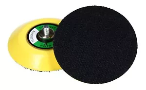 75mm KLETT SCHLEIFTELLER bzw. 3" mit Gewinde M6 Stützteller Klett-Teller - Bild 1 von 1
