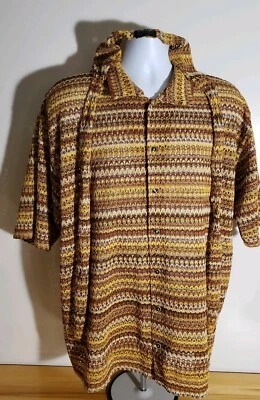 Unique Vintage Coogi shirt top with hat head covering. Buttons.  Australia Korea - Image 1 of 4