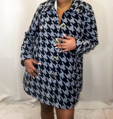 Bob Mackie серый черный большого размера кардиган свитер куртка M L K43ZA88R0 - Изображение 1 из 4