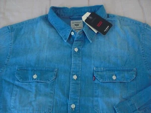Levi’s Classic "Jackson Worker" Overshirt, NWT - Men’s XL, Lt. Indigo, $90 - Picture 1 of 8