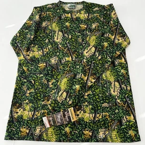 VTG Bushlan Men’s Size XL Green Long Sleeve Camo Hunting Shirt NEW w/ Tags Tags - Picture 1 of 7