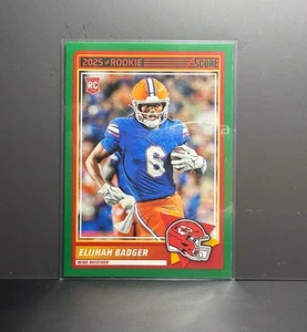 Panini Score Rookie 2025 - Elijhah Badger - #69 Green KC Chiefs (RC) - Imagen 1 de 2