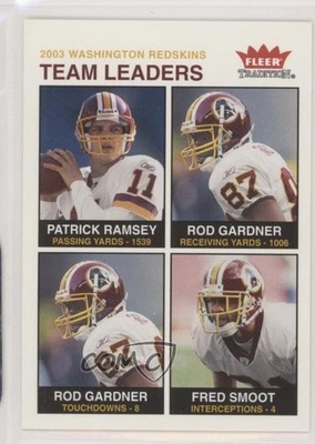 2003 Fleer Tradition Team Leaders Patrick Ramsey Rod Gardner Fred Smoot #270 - Image 1 of 2