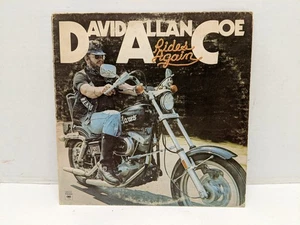 David Allen Coe - Rides Again - 1977 Columbia 34310 Vinyl Record - Picture 1 of 7