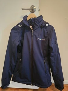 Hakro Women’s Jacket Hooded Navy Size S - Picture 1 of 4