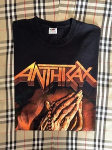 2012 Anthrax Worship Musik schwarzes Shirt Herren XL Welttournee Konzert Metal Band T-Shirt - Bild 1 von 9