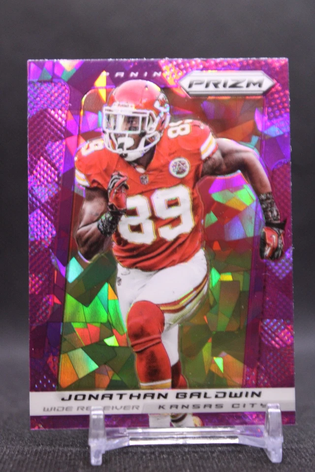 Jonathan Baldwin #87 2013 Panini Prizm Prizms Purple Cracked Ice Chiefs SN/40 - Image 1 of 2