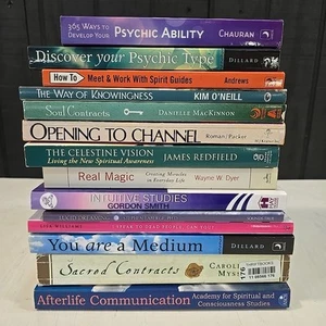 (14) Psychic Medium Book Lot Spirit Guides Clairvoyant Channeling Intuition EUC - Picture 1 of 23