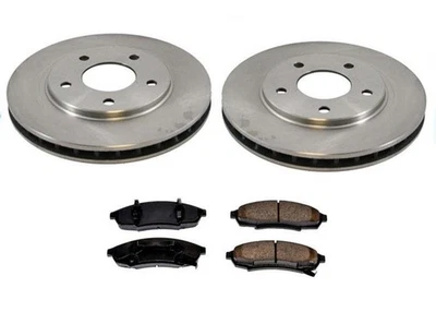 Rotores de disco de freno delanteros Cutlass Grand Prix 1988-1993 y pastillas delanteras de cerámica Foto 1 de 4