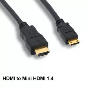 Cable KNTK 15 ft mini HDMI a HDMI 1.4 4K 3D con pantalla Ethernet cámara digital - Imagen 1 de 1