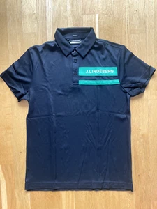 j. lindeberg golf poloshirt, herren, ganz neu, Größe M, schwarz - Bild 1 von 4