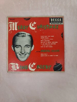 BING CROSBY Merry Christmas Decca 4x45 RPM Set 9-65 NM- Vinyl - Image 1 of 4