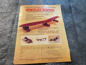 (#S52) 1970s SKATEBOARD magazine ad - WHEELEE BOARD - Imagen 1 de 1