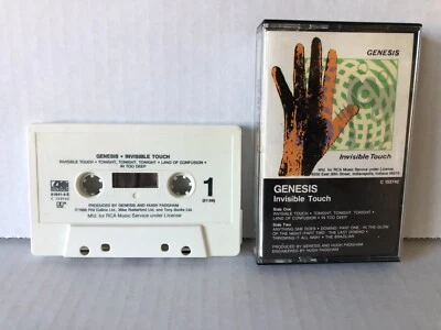 Genesis INVISIBLE TOUCH 1986 Atlantic RCA Club Cassette - Image 1 of 4