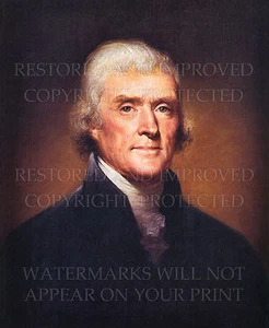 16x20 Thomas Jefferson President 1809 portrait by Peale photo reproduction print - Picture 1 of 1