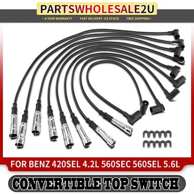 Комплект из 9 проводов свечей зажигания для Mercedes-Benz 420SEL 560SEC 560SEL V8 4,2 л 5,6 л SOHC - Изображение 1 из 4