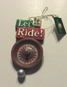 LET IT RIDE Resin Christmas Ornament Holiday KURT ADLER new - Picture 1 of 1