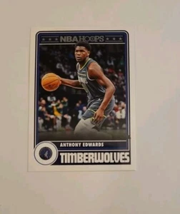 2023-24 Panini NBA Hoops #286 Anthony Edwards Minnesota Timberwolves  - Picture 1 of 2
