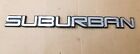 Chevy GMC OEM Suburban Chrome & Black Emblem Badge Logo Nameplate Name Plate GMC SUBURBAN