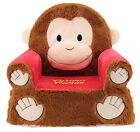 Sweet Seats Soft Plush Children's Character Chaircurious George Red/brown