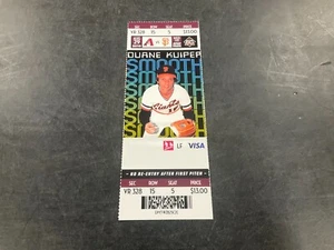 GIANTS 2018 TICKET STUB 8/29/18 VS DIAMONDBACKS~COVER: Duane Kuiper - Picture 1 of 1