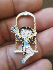Betty Boop On A Swing Collector Lapel Pin - Picture 1 of 2