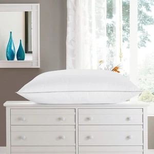 GOOSE DOWN PILLOW - Medium Firm, 1200TC Egyptian Cotton QUEEN STANDARD KING - Imagen 1 de 3