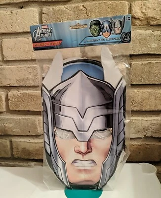 VENGADORES ENSAMBLAR MÁSCARAS DE PAPEL (8) ~ Suministros de fiesta de cumpleaños Favores de Thor Hulk Foto 1 de 2