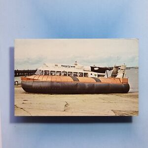 Ryde Gosport Southsea Postcard 1966 Hovercraft Service Vehicle Lands Hampshire