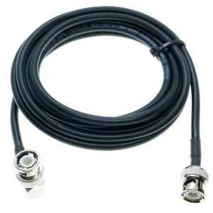BNC Male to BNC Male Right Angle Connector Lot RF Coax Pigtail Jumper RG58 Cable - Picture 1 of 6