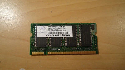 NANYA 256MB PC Laptop DDR 333 MHz  PC2700S Memory RAM 200-Pin - Image 1 of 2