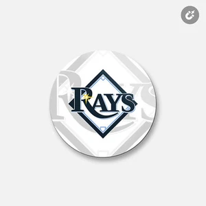 Tampa Bay Rays MLB | 4'' X 4'' Round Decorative Magnet - Picture 1 of 2