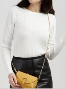 Leather Crossbody Chain Strap Small Handbag Bag Purse - Picture 1 of 11