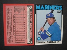 DANNY TARTABULL CARDS Your Pick TOPPS Fleer Donruss Score 1985 Rookie 1986 -1994
