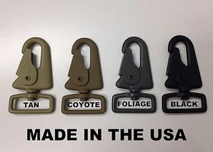 HECHO EN EE. UU. HK H&K Clip 1" Estilo Giratorio Eslinga Clip Gancho a Presión Liberación Rápida 4 Colores - Imagen 1 de 9