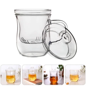 Tea Cup Office Household Teacup with Infuser Lid Stainless Steel Teapot - Picture 1 of 12