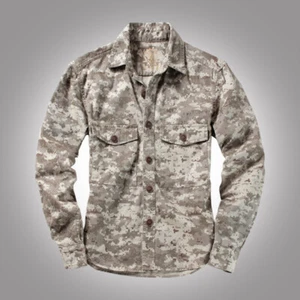 Chaqueta de Carga Militar Para Hombres Camisa Ejército Resistente al Trabajo Exterior Informal Camuflaje - Imagen 1 de 30