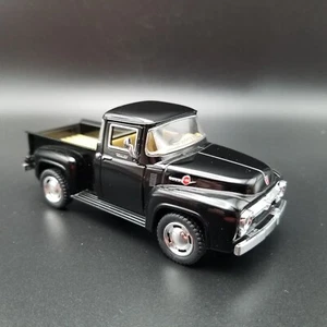 5" Kinsmart 1956 Ford F-100 Pickup Truck Diecast Model Toy Car 1:38 Black - Picture 1 of 11