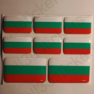 Pegatina Bandera Bulgaria Rectangular 3D Gedomt Bandera 3D Pegatina Coche - Imagen 1 de 1